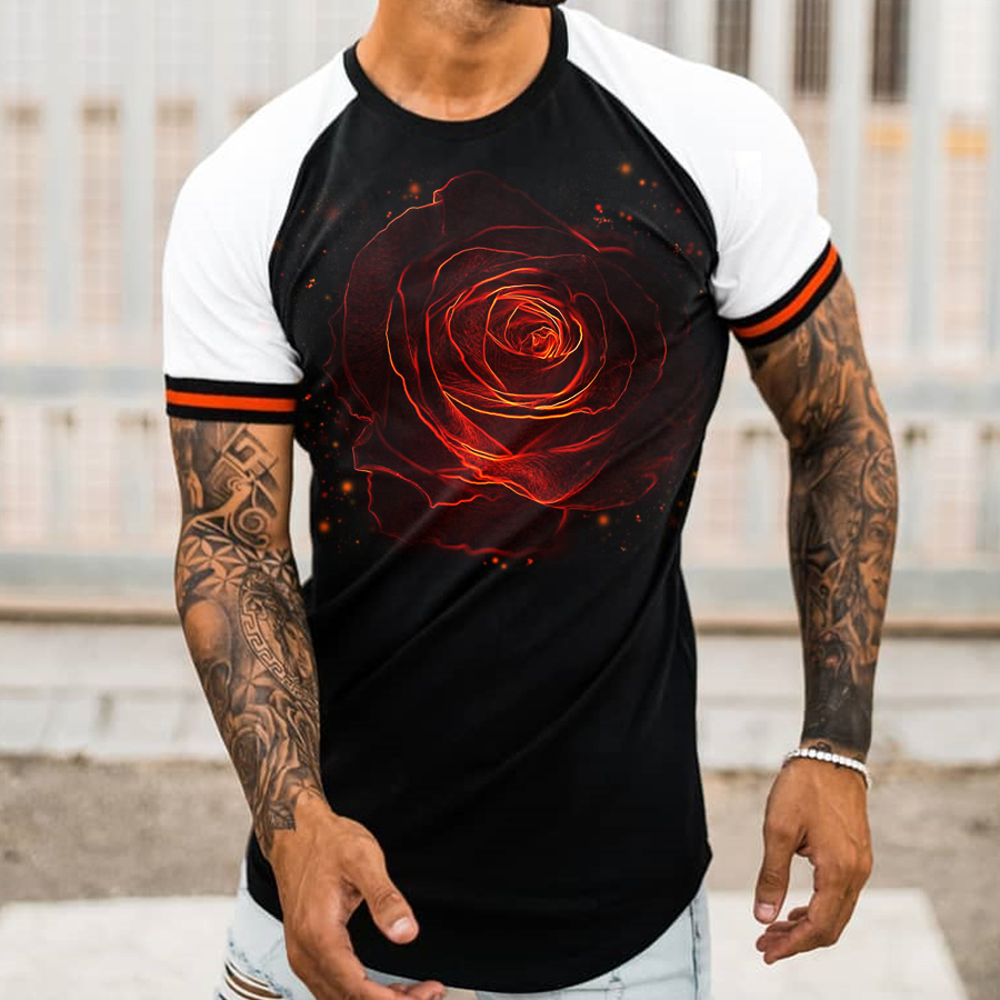 Rose Comfort Release Loose T-Shirt HF2114-04-02